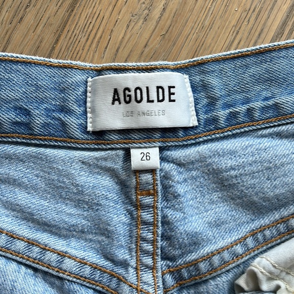 Agolde Riley High Rise Straight Crop in Shatter size 26 - Picture 7 of 10